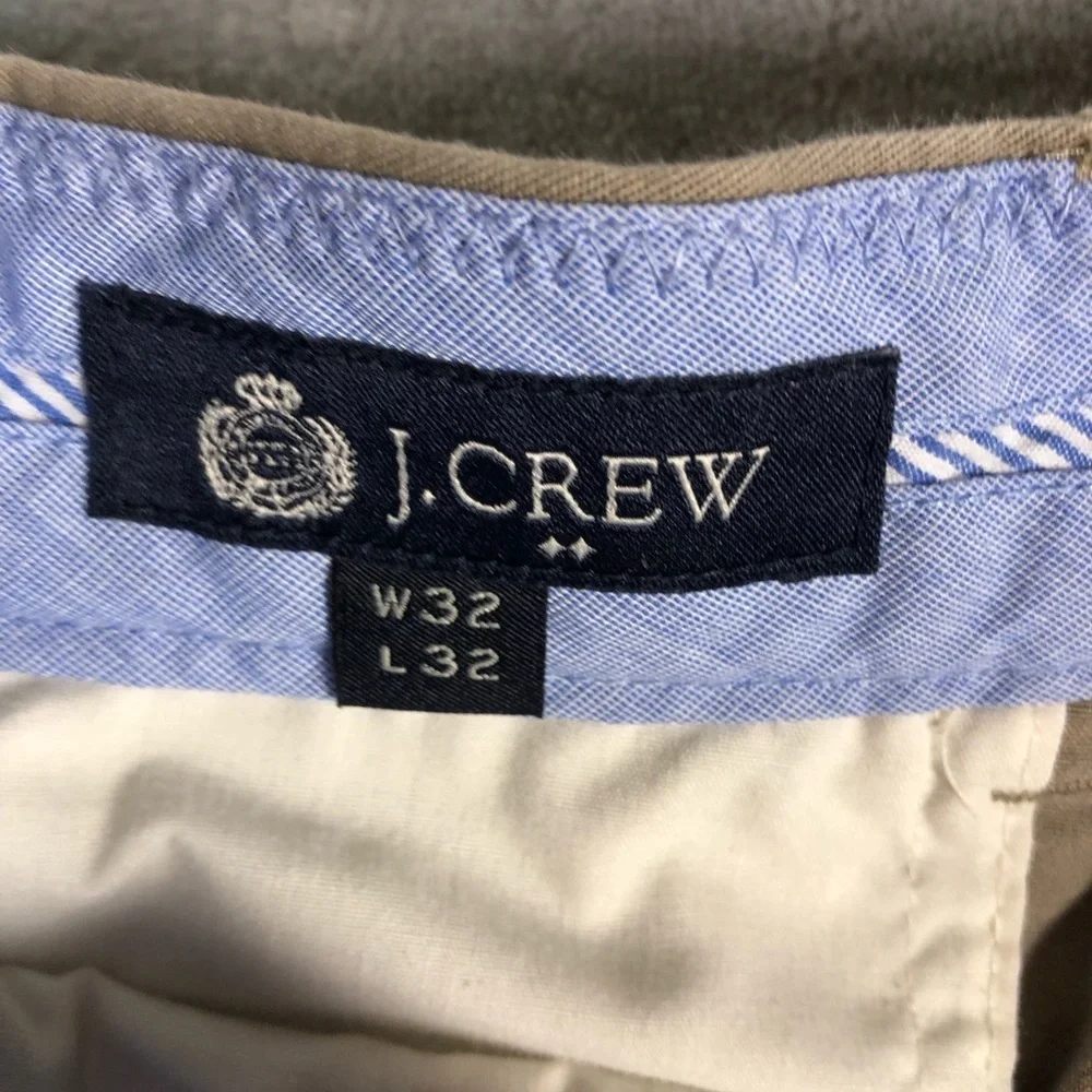 J. Crew Men's Flex Bedford Straight-Fit Chino's Khaki Size 32 x 32